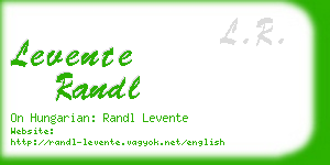 levente randl business card